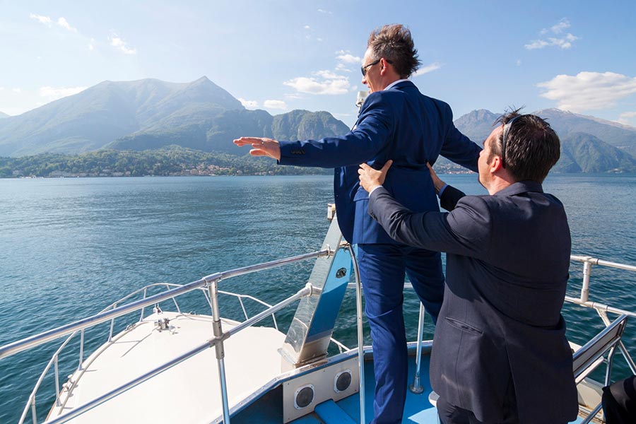 Lauretta and Dominic’s Wedding - boat tour Lake Como