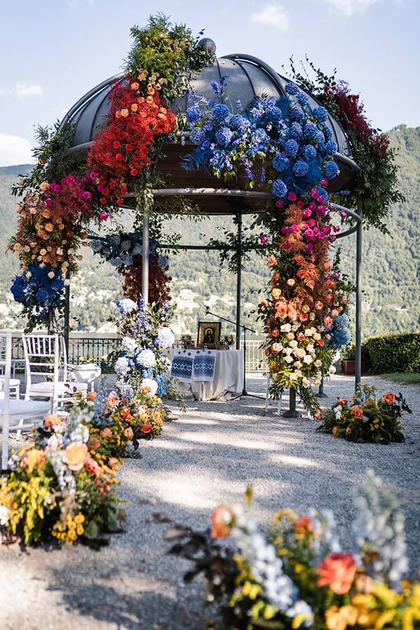 Flowers Andreea and Andrei's wedding Lake Como