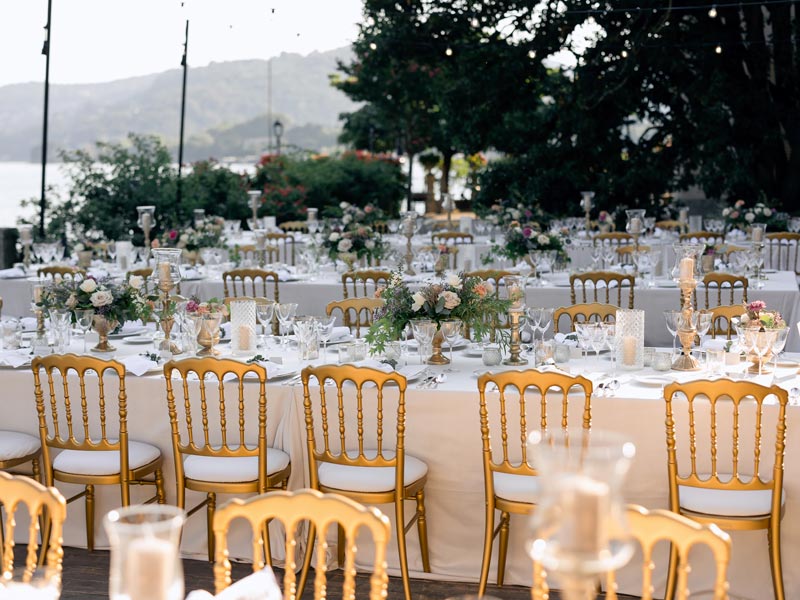 Nazli & Reid's wedding banquet Villa Pizzo