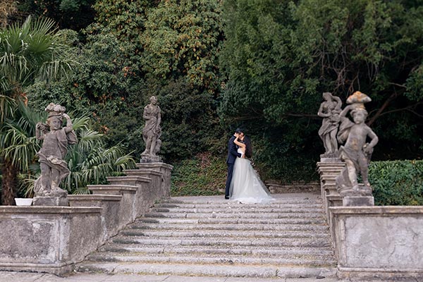 Matrimonio di Nazli e Reid a Villa Pizzo