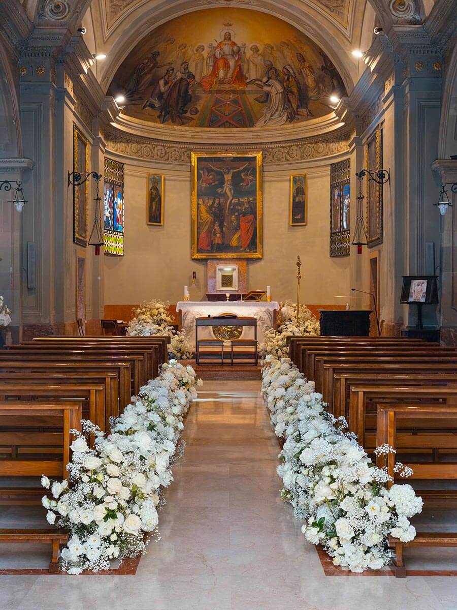 Wedding Flowers in church - Kirshia & Ranvin