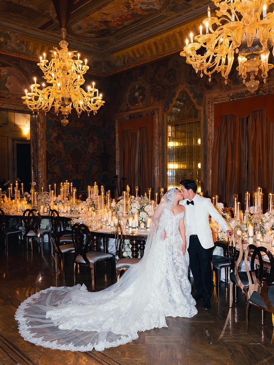 Luxury destination wedding at Villa Erba - Kirshia & Ranvin